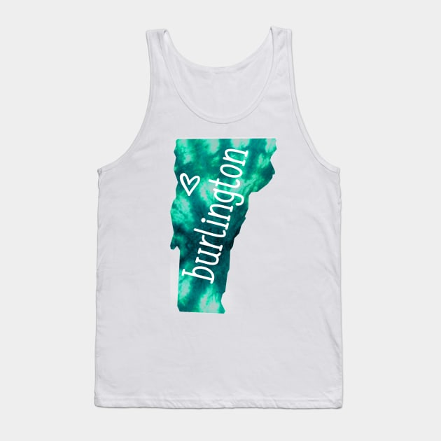 Tie Dye Burlington Vermont Tank Top by aterkaderk